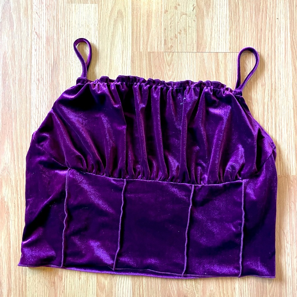 Brand new SHEIN brand purple velvet top